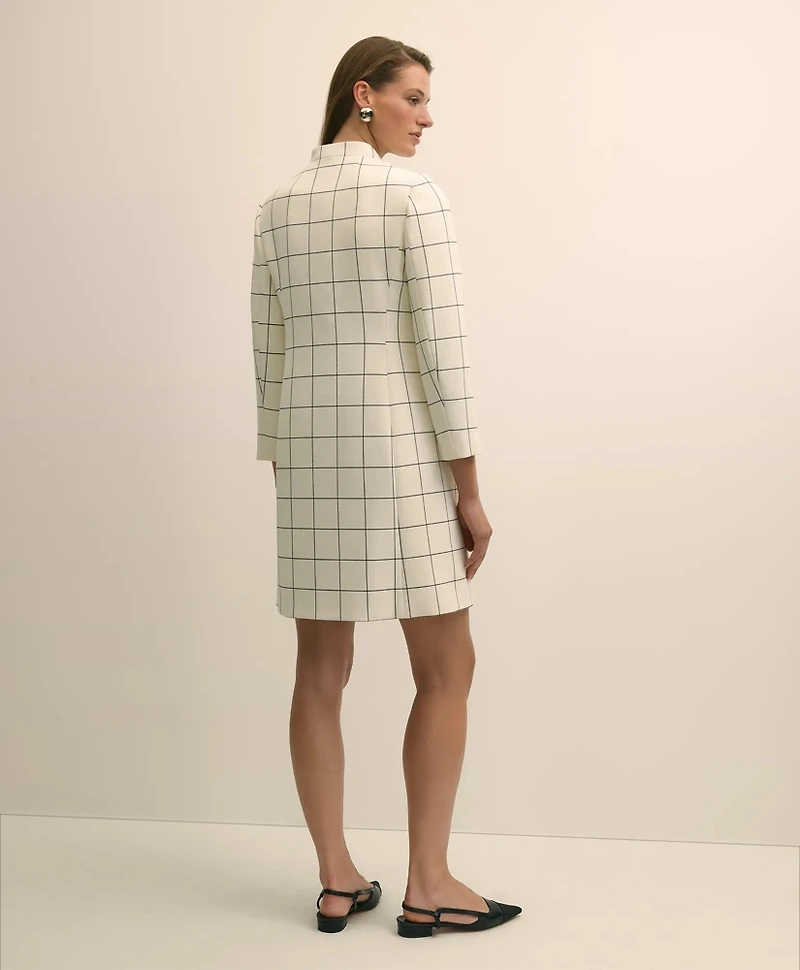 Windowpane Jacket & Dress Set