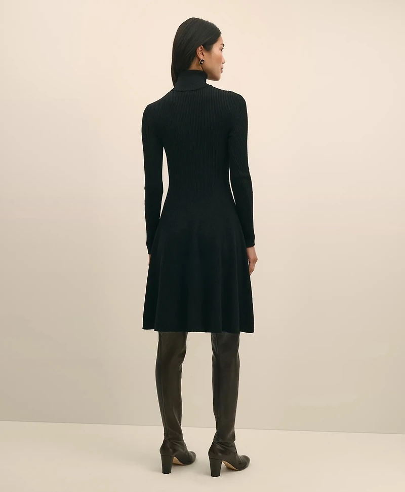 Merino Wool Turtleneck Dress