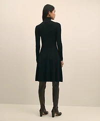 Merino Wool Turtleneck Dress