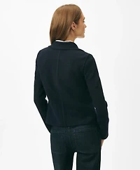 Double-Breasted Sweater Jacket Merino Wool