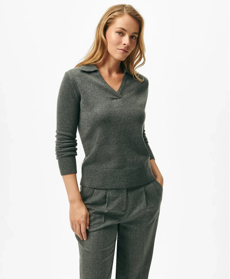 Johnny Collar Sweater Merino Wool-Cashmere Blend