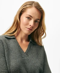 Johnny Collar Sweater Merino Wool-Cashmere Blend