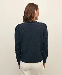 Relaxed Cotton V-Neck Sweater