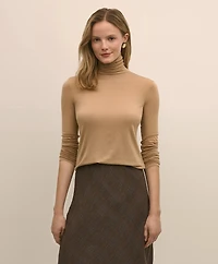 Lightweight Modal Cashmere Turtleneck