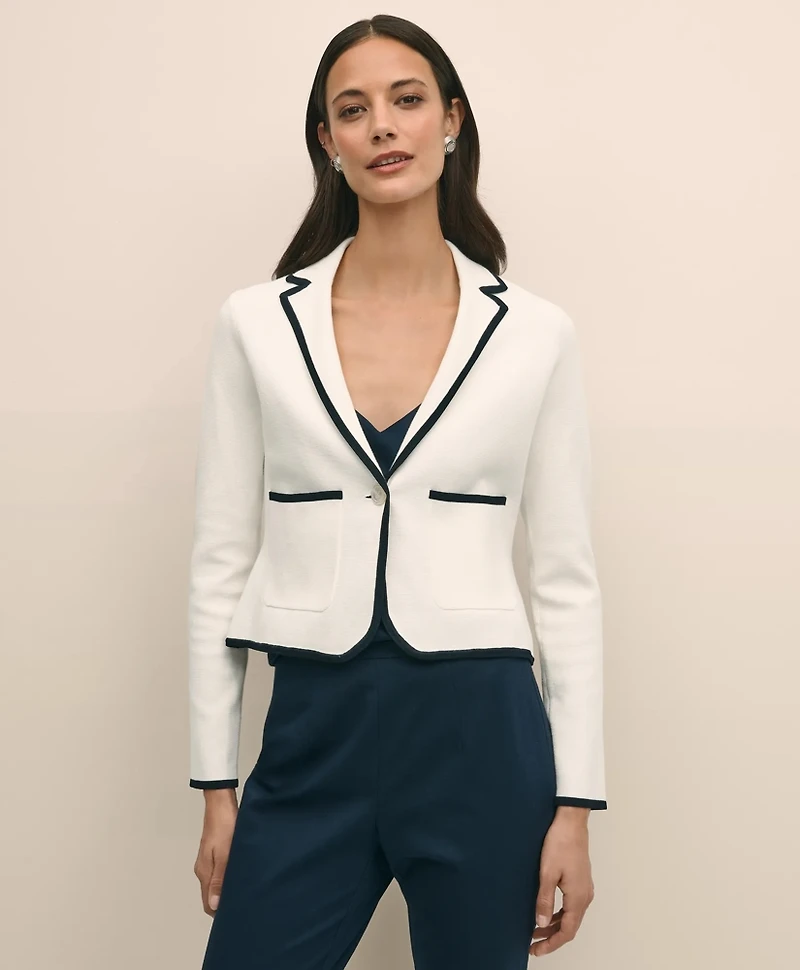 Supima<sup>®</sup> Cotton Sweater Blazer