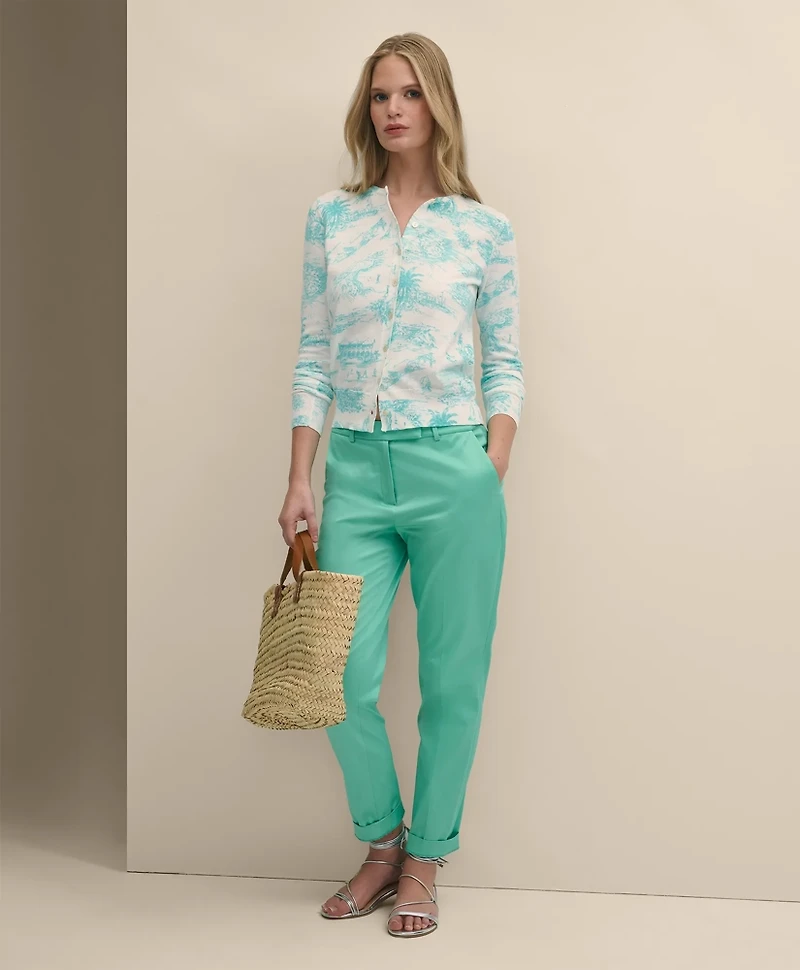 Cotton Bermuda Toile Cardigan