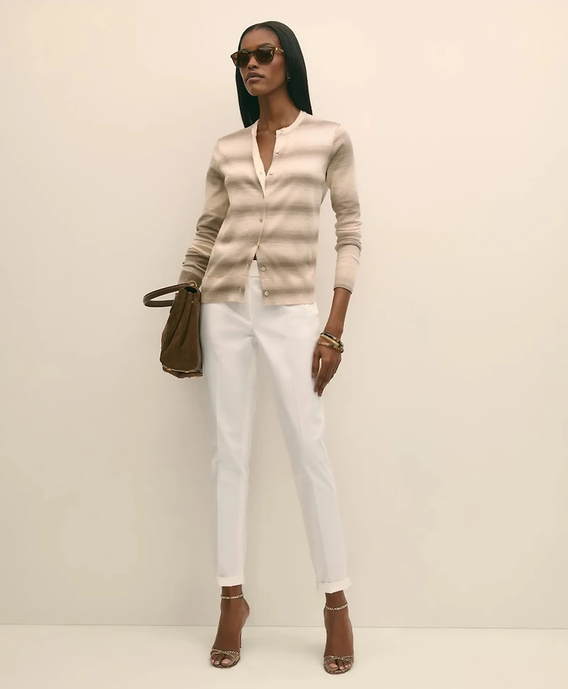 Egyptian Cotton Space-Dyed Cardigan