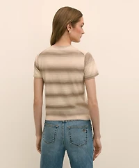 Egyptian Cotton Space-Dyed Short-Sleeve Shell