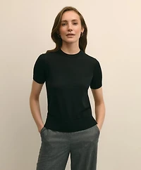 Ultimate Merino Wool Short-Sleeve Sweater Shell