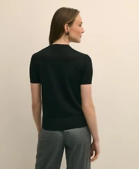 Ultimate Merino Wool Short-Sleeve Sweater Shell