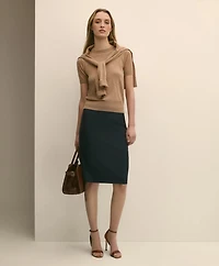 Ultimate Merino Wool Short-Sleeve Sweater Shell