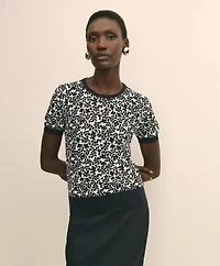 Leaf Print Cotton Shell