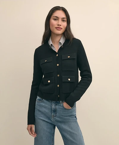 Merino Wool Sweater Jacket