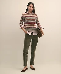 Lambswool Fair Isle Crewneck Sweater