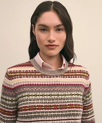 Lambswool Fair Isle Crewneck Sweater