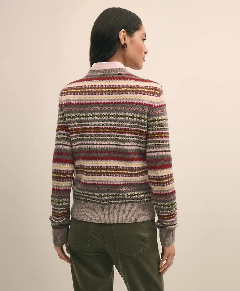 Lambswool Fair Isle Crewneck Sweater