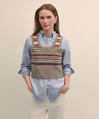 Lambswool Fair Isle Sweater Vest