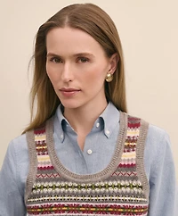 Lambswool Fair Isle Sweater Vest