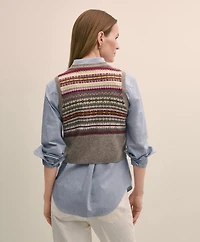 Lambswool Fair Isle Sweater Vest