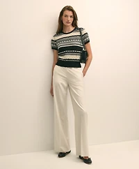 Merino Wool Pointelle Sweater Shell