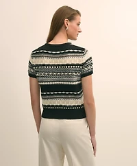 Merino Wool Pointelle Sweater Shell