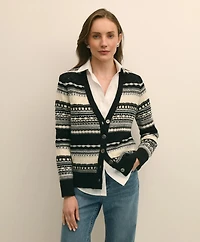 Merino Wool Pointelle Cardigan