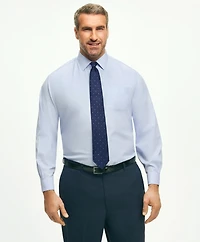 Big & Tall Stretch Dress Shirt, Non-Iron Pinpoint Spread Collar