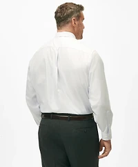 Big & Tall Stretch Supima<sup>®</sup> Cotton Non-Iron English Spread Collar, Micro-Grid Dress Shirt
