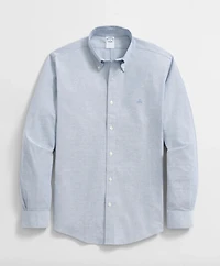 Big & Tall Stretch Cotton Non-Iron Oxford Polo Button Down Collar
