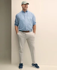 Big & Tall Stretch  Cotton Non-Iron Polo Button Down Collar, Gingham Shirt