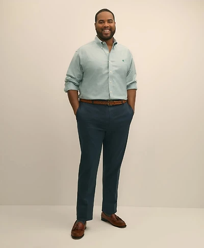 Big & Tall Stretch Cotton Non-Iron Oxford Polo Button Down Collar Shirt
