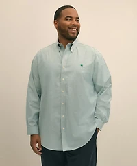Big & Tall Stretch Cotton Non-Iron Oxford Polo Button Down Collar Shirt
