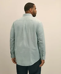 Big & Tall Stretch Cotton Non-Iron Oxford Polo Button Down Collar Shirt