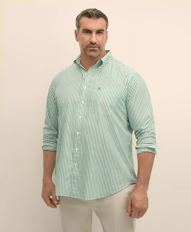 Big & Tall Friday Shirt, Poplin Bengal Stripe