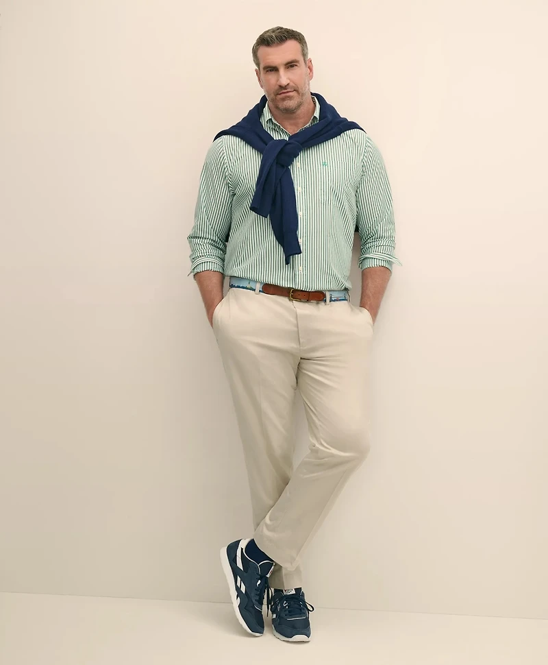 Big & Tall Friday Shirt, Poplin Bengal Stripe