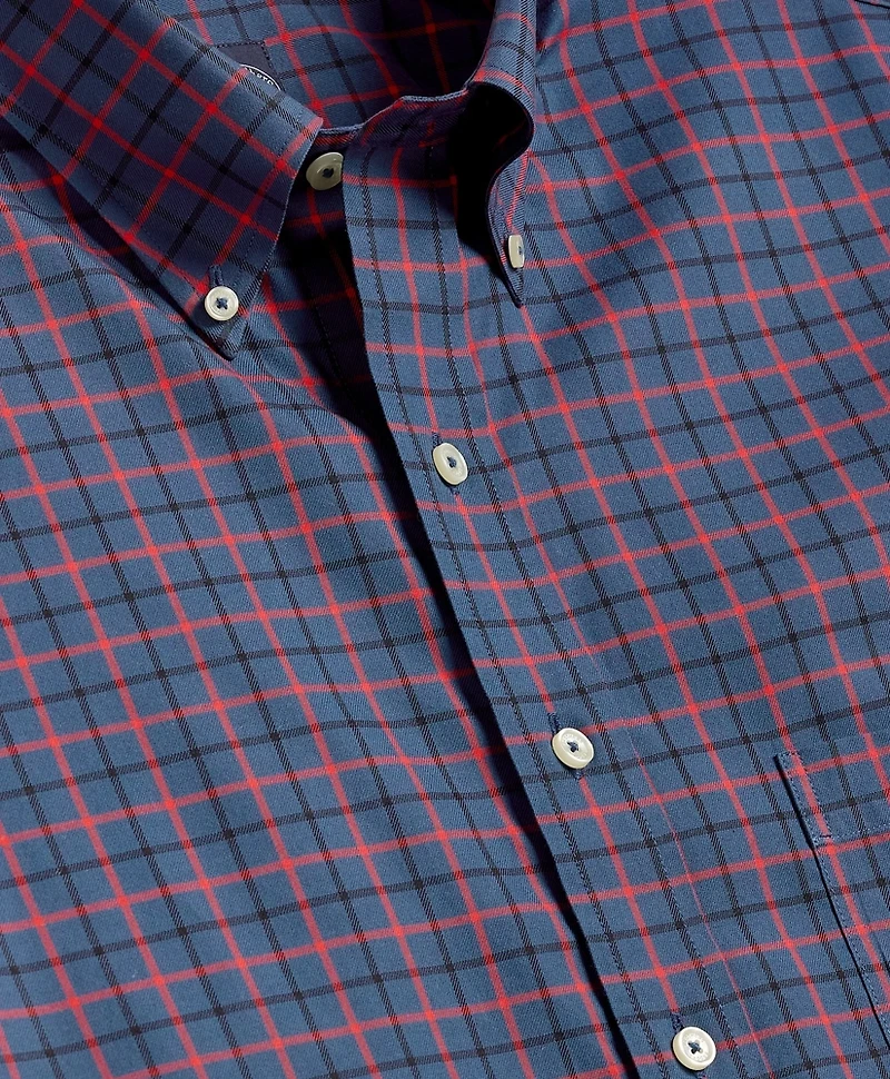 Big & Tall Stretch Supima<sup>®</sup> Cotton Non-Iron Twill Polo Button Down
