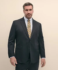Big & Tall Stretch Wool Two-Button 1818 Suit