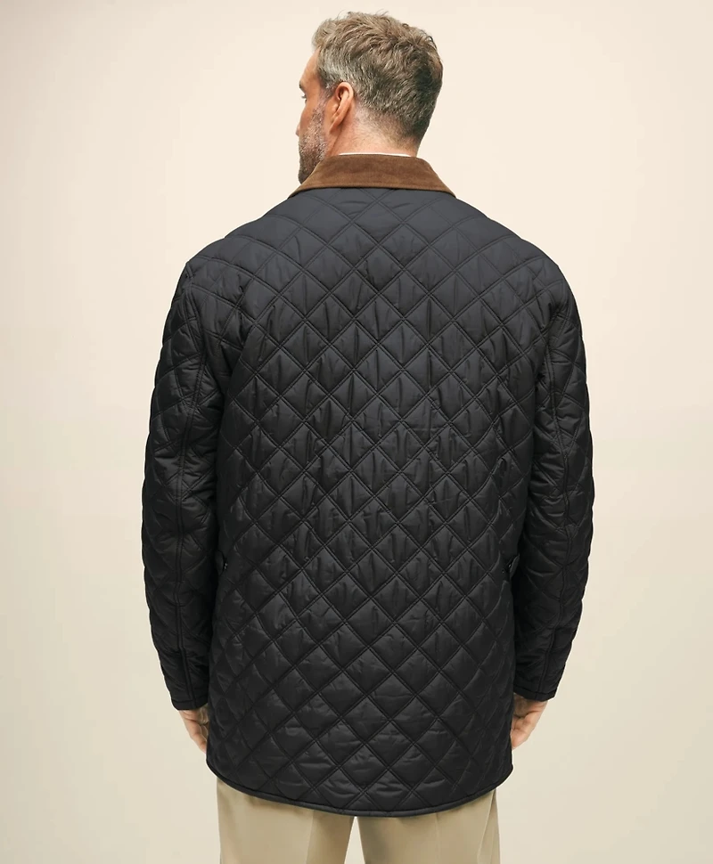 Big & Tall Paddock Diamond Quilted Coat