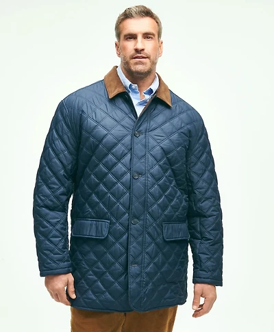 Big & Tall Paddock Diamond Quilted Coat
