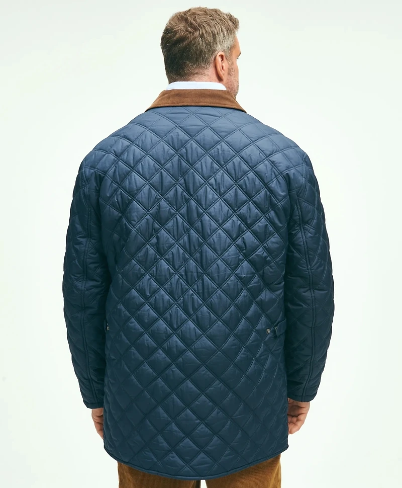 Big & Tall Paddock Diamond Quilted Coat