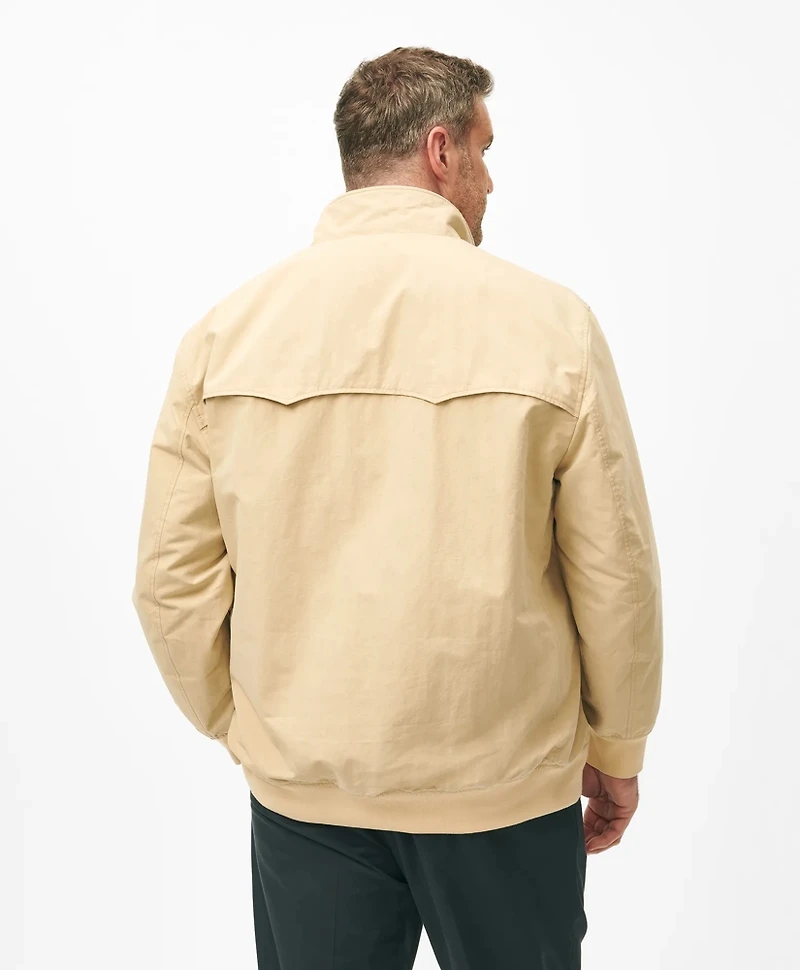 Big & Tall Bomber Jacket Cotton Blend