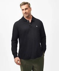 Golden Fleece<sup>®</sup> Big & Tall Stretch Supima<sup>®</sup> Long-Sleeve Polo Shirt