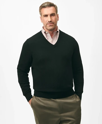 Big & Tall 3-Ply Cashmere V-Neck Sweater