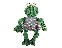 - Plush Dog Toy - Durable with Tuffut Technology & Multiple Squeakers - Frog Knottie