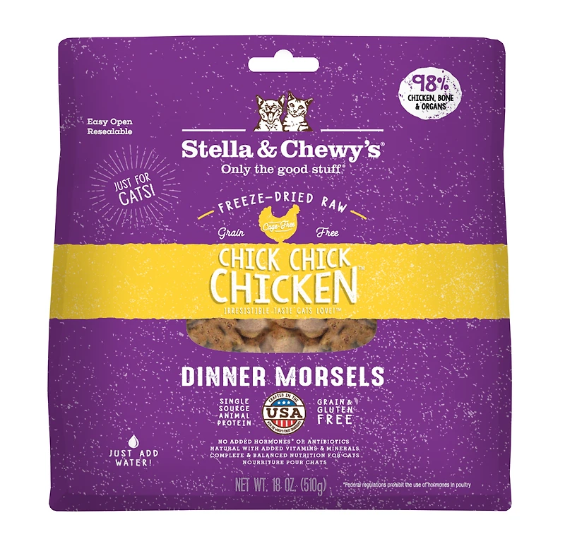 Stella & Chewy's - Cat Food - Freeze-Dried - Chick Chick Chicken