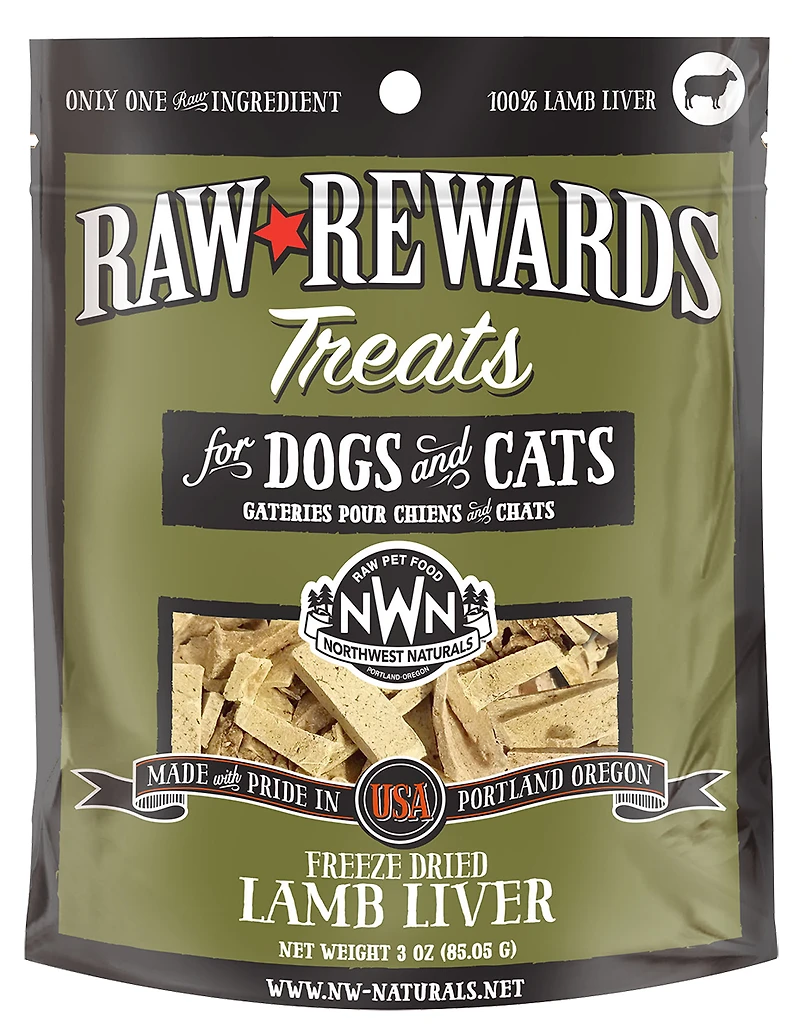 Northwest Naturals - Freeze Dried Dog & Cat Treat - Lamb Liver