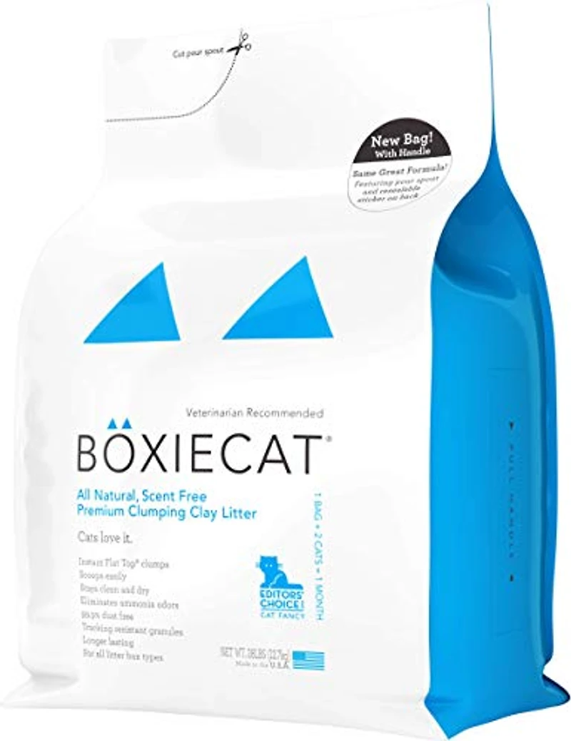 - Natural Bentonite Clumping Clay Cat Litter - Odor Control & Hard Flat Top® Clumps - Unscented