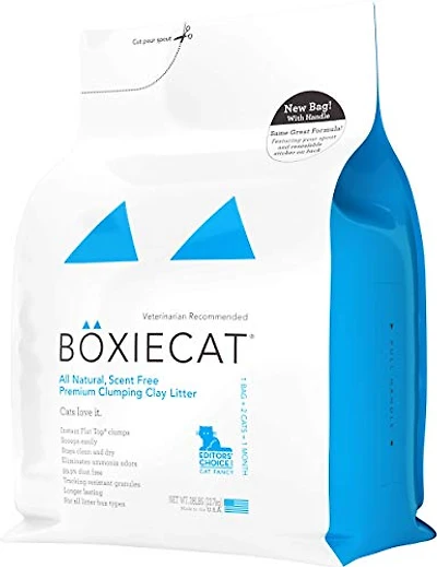 - Natural Bentonite Clumping Clay Cat Litter - Odor Control & Hard Flat Top® Clumps -  Unscented