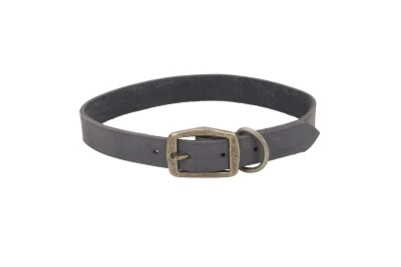 Coastal - Leather Dog Collar - Grey