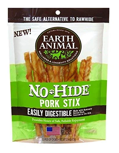 Earth Animal - Dog Chew - No-Hide Pork Stix